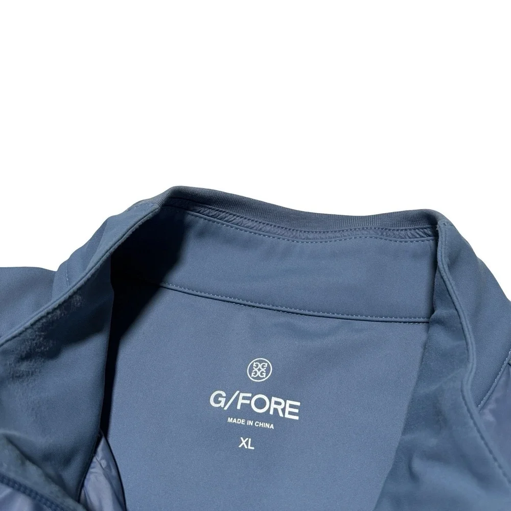 G/Fore Men's Interlock Performer Vest Stretch Tech Blue *Stained* Size XL 24x30